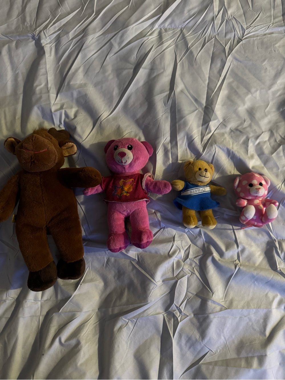 Build-A-Bear Pink Plush Bear with Flower Shirt